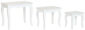 Βοηθητικό Τραπέζι Home ESPRIT Λευκό Ανοιχτό Γκρι 53 x 35 x 47 cm