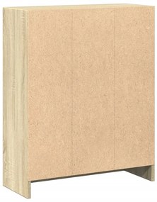 vidaXL Βιβλιοθήκη Sonoma Δρυς 60 x 24 x 76 εκ. Επεξεργασμένο Ξύλο