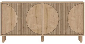 Μπουφές Arventa 327ODS1359 150x36x73cm Oak Μοριοσανίδα, Μελαμίνη