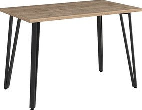 Τραπέζι Xana Megapap χρώμα sepet oak 120x70x77,5εκ.