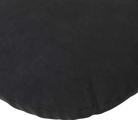 vidaXL Μαξιλάρια καθισμάτων 2 pcs Μαύρο Ø60 x 21 εκ Βελούδο