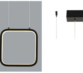 Φωτιστικό Οροφής Led V30LEDP22BK 9W 3000K 870lm 22X11XH129 Black Aca Decor Metal