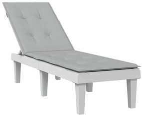 vidaXL Μαξιλάρι Σεζλόνγκ Ανοιχτό Γκρι (75+105) x 50 x 4 εκ. Υφασμάτινη