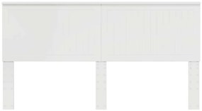vidaXL Κεφαλάρι με κεφαλάρι Λευκό 180 cm Επεξεργασμένο ξύλο