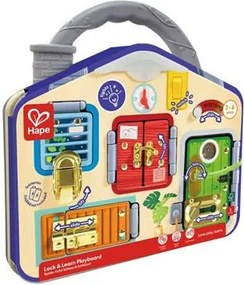 Hape Early Explorer Ξύλινο Lock &amp; Learn Playboard