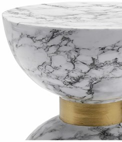 Βοηθητικό Τραπέζι DKD Home Decor Λευκό Σίδερο 33 x 33 x 35 cm