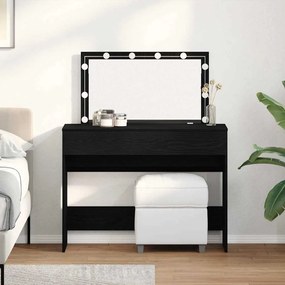 vidaXL Κομοδίνο Μαύρη δρυς 100 x 40 x 120 εκ. Επεξεργασμένο ξύλο
