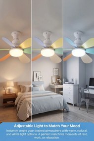 Ανεμιστήρας Οροφής Sinbo SF-7708-M Πολύχρωμο 13.5W Διαμέτρου 52cm