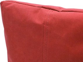 Πουφ πολυθρόνα Norm PRO pakoworld υφασμάτινο αδιάβροχο κόκκινο