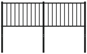 vidaXL Κεφαλάρι Μαύρο 160 εκ. Μεταλλικό