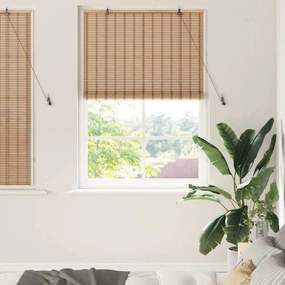 vidaXL Ρολά και Σκίες Παραθύρων Ανοιχτό καφέ 120 x 160 cm Μπαμπού