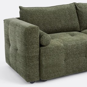 Γωνιακός καναπές-κρεβάτι από υφαντή chenille, MASI