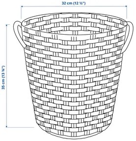 VÄXTHUS καλάθι/χειροποίητο, 32x35 cm 405.511.32