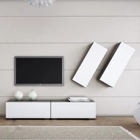 Intrahome Σύνθεση σαλονιού "SMART 5D" σε χρώμα σταχτί-λευκό Intrahomesa-00652662