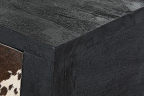 Console Home ESPRIT Δέρμα Ξύλο από Μάνγκο 135 x 40 x 94 cm