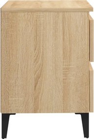 vidaXL Κομοδίνα 2 τεμ. Sonoma Δρυς 40 x 35 x 50 εκ. από Επεξ. Ξύλο