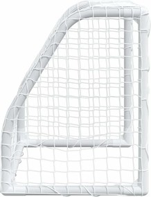 vidaXL Τέρματα Παιδικά 2 Τεμ. Λευκά 64x35x48 εκ. Μεταλλικά με Μπάλα