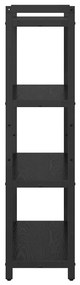 vidaXL Βιβλιοθήκη Μαύρη δρυς 80 x 30 x 118 εκ Επεξεργασμένο ξύλο