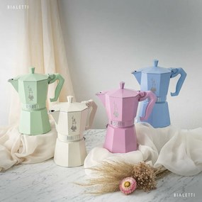 Ιταλικη καφετιερα Bialetti MOKA EXCLUSIVE Κρεμ Αλουμίνιο 3 Kopper