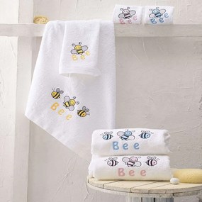 Πετσέτες Honey Bee Σετ 2τεμ. Pink Ρυθμός Towels Set 100% Cotton