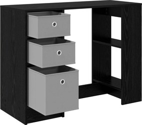 vidaXL Γραφείο Μαύρη Οξυά 100 x 40 x 75 cm Επεξεργασμένο Ξύλο