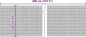 vidaXL Φράχτης Κήπου Φυσικό 400 x 160 cm Καλάμι