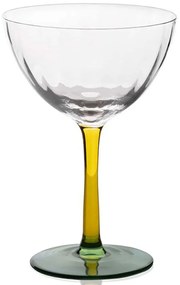 Μπωλ Παγωτού 280TMA3195 10x10x15cm 240ml Clear-Green Hermia Glass