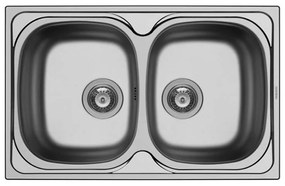 Kitchen Sink Stainless Steel Pyramis Derby 79x50 cm 2B 79x50x16 εκ.