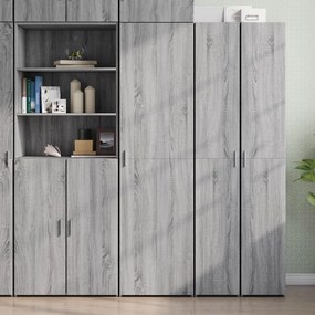 Ντουλάπι Γκρι Sonoma 50x42,5x185 εκ. από Επεξεργασμένο Ξύλο