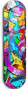 Πίνακας Γυάλινος Graffiti Abstract 226SNG1158 20x80cm Multi Wallity Vertical Glass