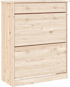 vidaXL Ντουλάπι ALTA 77 x 35 x 188 εκ. από Μασίφ Ξύλο Πεύκου