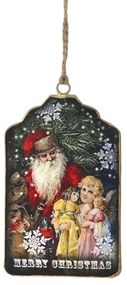Χριστουγεννιάτικο Στολίδι Κάρτα Μεταλλική iliadis 8x13εκ. 79126