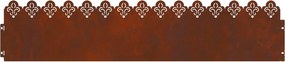 vidaXL Περιγράμματα γκαζόν 10 pcs 103 x 0,05 x 22 εκ Σκ rusty