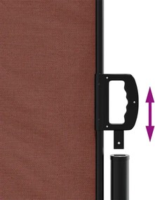 vidaXL Σκίαστρο Πλαϊνό Συρόμενο Καφέ 160 x 300 εκ.