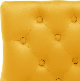 vidaXL Καρέκλες Τραπεζαρίας 2 τεμ. Κίτρινες Βελούδινες