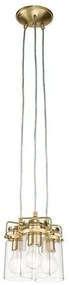 Κρεμαστό Φωτιστικό Οροφής 3xE27 Brinley Elstead Lighting-KL-BRINLEY3-BB-Ορείχαλκος KL-BRINLEY3-BB