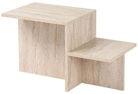 Τραπέζι Σαλονιού Harmony 241NRD1226 90x45x40cm Travertine Beige