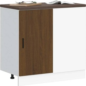 vidaXL Βάση Νιπτήρα "Lyon" Καφέ Δρυς από Τεχνητό Ξύλο