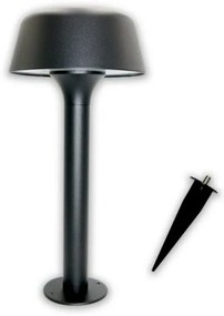 Adeleq Ηλιακό Φωτιστικό Κήπου Με Βάση Και Καρφί 100lm 4000K Μαύρο 5-011