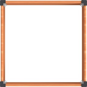 vidaXL Υπερυψωμένη Ζαρντινιέρα Καφέ 100 x 100 x 54 cm