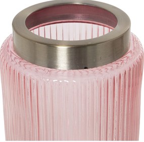 Βάζο Alexandra House Living Ροζ Κρυστάλλινο