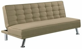 Καναπές κρεβάτι Mesa 186, Αριθμός θέσεων: 3, Beige, 80x176x82cm, Πόδια: Μεταλλικά | Epipla1.gr