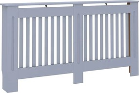 vidaXL Κάλυμμα Καλοριφέρ Ανθρακί 152 x 19 x 81,5 εκ. από Επεξεργασμένο Ξύλο