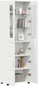 vidaXL Highboard FLORIN Λευκό 60 x 35 x 182 εκ. Επεξεργασμένο ξύλο