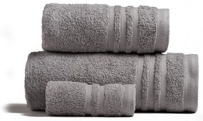 Πετσέτα Premio Light Grey Melinen Σώματος 80x150cm 100% Cotton Foam
