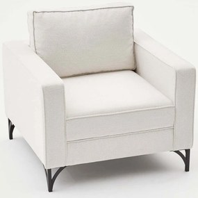 Πολυθρόνα Berlin 825BLC2788 80x91x83cm Cream