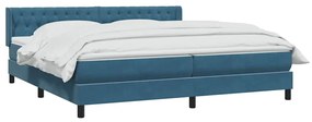 ΚΡΕΒΑΤΙ BOXSPRING ΜΕ ΣΤΡΩΜΑ ΣΚΟΥΡΟ ΜΠΛΕ 180X210 ΕΚ. ΒΕΛΟΥΔΙΝΟ 3318379