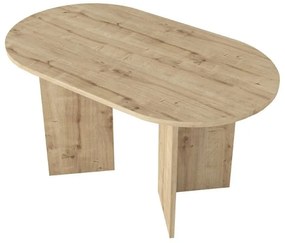 Τραπέζι Cortado Megapap χρώμα sapphire oak 138x80x75εκ.