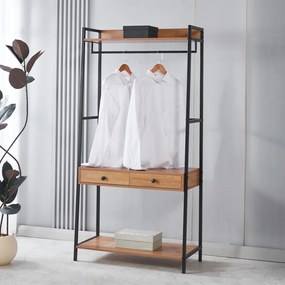 Κρεμάστρα ρούχων Nextdeco Υ169x84x40εκ δύο συρτάρια.