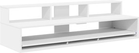 vidaXL Γραφείο Στούντιο Λευκό 152 x 42,5 x 36 εκ Επεξεργασμένο Ξύλο